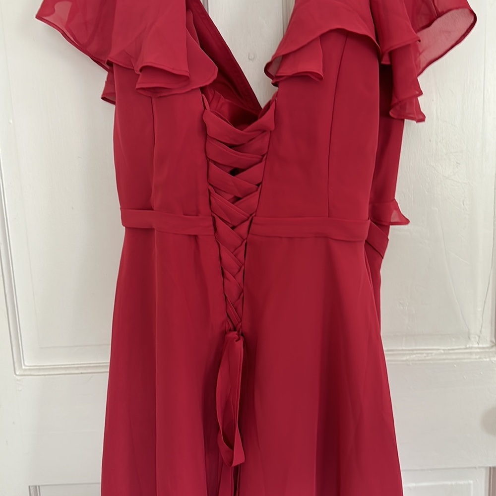 Pink Ruffle Dress - Picture 2 of 3